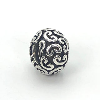 PANDORA Feeling Groovy 925 ALE Sterling Silver Charm Designer Bead 790400 - Retired
