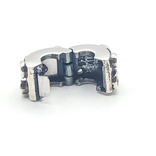 PANDORA Tendril Champagne 925 ALE Sterling Silver Clip Charm With Champagne Cubic Zirconia 790380CCZ - Retired