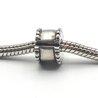 PANDORA Beaded Round CLIP CHARM #790267 Sterling Silver
