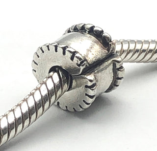PANDORA Beaded Round CLIP CHARM #790267 Sterling Silver
