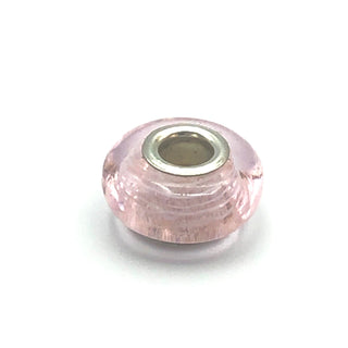 CHAMILIA Light Pink Swirl Sterling Silver Murano Glass Charm Bead O-11