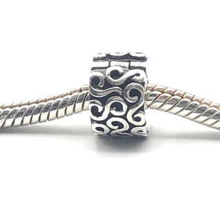 PANDORA "S" Pattern Sterling Silver Clip Charm #790338S