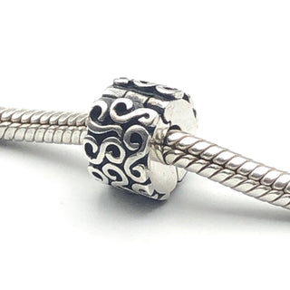 PANDORA "S" Pattern Sterling Silver Clip Charm #790338S