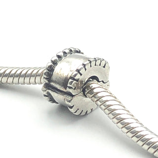 PANDORA Beaded Round CLIP CHARM #790267 Sterling Silver