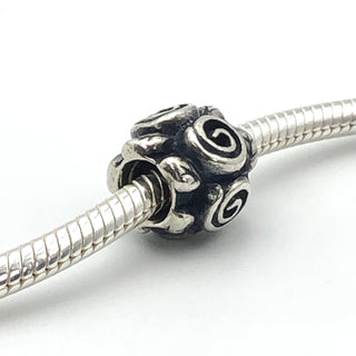 PANDORA Rose Leaf Sterling Silver Charm