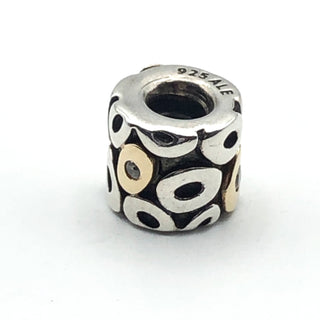PANDORA Oh My! Sterling Silver Charm With 14K Gold And Clear Zirconia