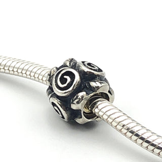 PANDORA Rose Leaf Sterling Silver Charm