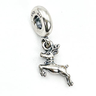 Pandora Reindeer Sterling Silver Christmas Dangle Charm