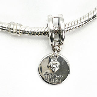 PANDORA More and Most Sterling Silver Dangle Charm With Clear Zirconia