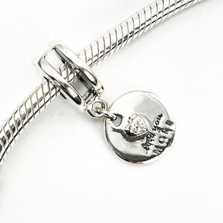 PANDORA More and Most Sterling Silver Dangle Charm With Clear Zirconia