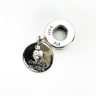 PANDORA More and Most Sterling Silver Dangle Charm With Clear Zirconia