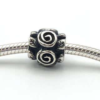 PANDORA Rose Leaf Sterling Silver Charm