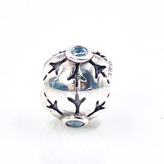 PANDORA RARE Snowflake Sterling Silver Charm