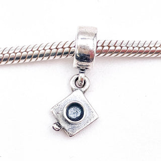 PANDORA Graduation Hat Sterling Silver Dangle Charm