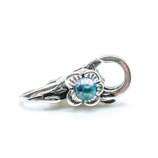 TROLLBEADS Dichroic Flower Sterling Silver Lock - RETIRED