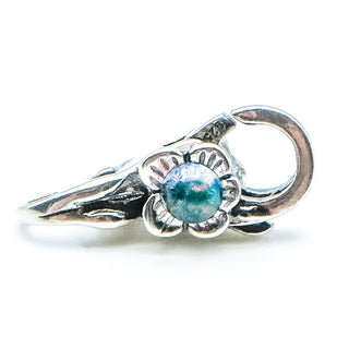 TROLLBEADS Dichroic Flower Sterling Silver Lock - RETIRED