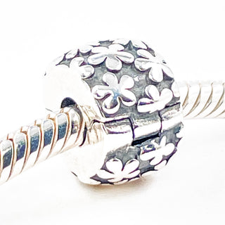 PANDORA Flowers Sterling Silver Clip Charm