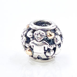 PANDORA Family Forever Sterling Silver Charm With 14K Gold