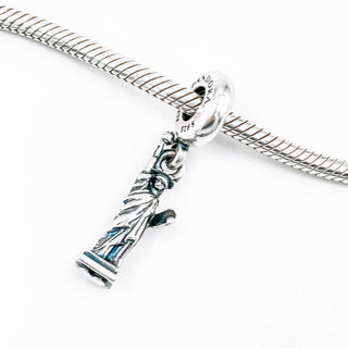 PANDORA Statue of Liberty Sterling Silver Charm New York United States National Icon Travel Bead