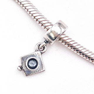 PANDORA Graduation Hat Sterling Silver Dangle Charm