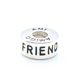 CHAMILIA Sterling Silver Friend Charm Amigo Ami Bead