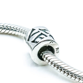 CHAMILIA LOVE Sterling Silver Charm Bead With Red Cubic Zirconia
