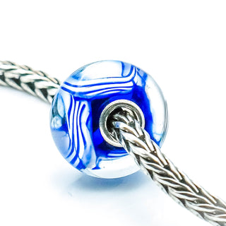 TROLLBEADS Arctic Stripes Bead Sterling Silver Charm