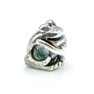 TROLLBEADS Frog Bead Sterling Silver Charm by Designer Søren Nielsen