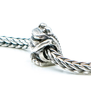 TROLLBEADS Frog Bead Sterling Silver Charm by Designer Søren Nielsen