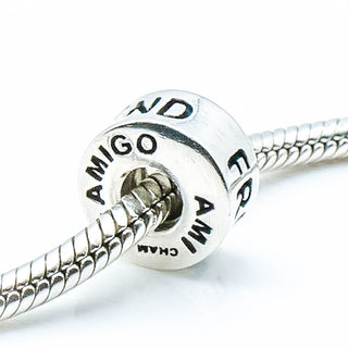 CHAMILIA Sterling Silver Friend Charm Amigo Ami Bead