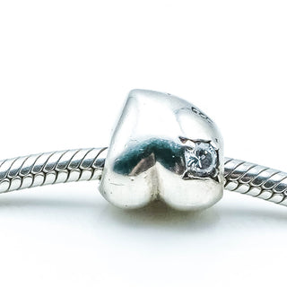 CHAMILIA Heart With Clear Cubic Zirconia Sterling Silver Charm