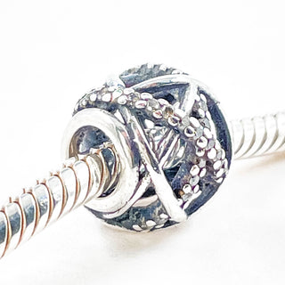PANDORA Galaxy Sterling Silver Openwork Charm With Clear Zirconia