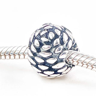 PANDORA Pinecone Sterling Silver Christmas Charm With Red Enamel