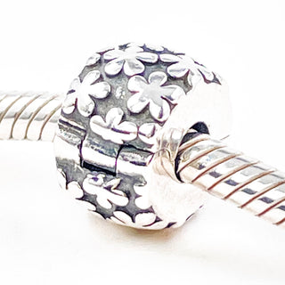 PANDORA Flowers Sterling Silver Clip Charm