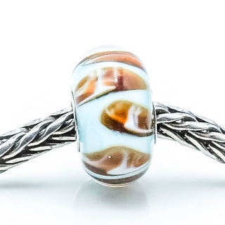 TROLLBEADS Aquarium Pastel Bead Sterling Silver Charm Retired by Designer Lise Aagaard