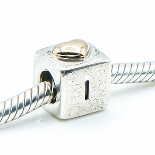Pandora I LOVE You Sterling Silver With 14k Gold Heart Charm