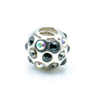CHAMILIA Disco Black Swarovski Sterling Silver Charm Bead