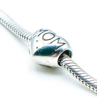 CHAMILIA Mom Heart Sterling Silver Charm Bead