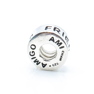 CHAMILIA Sterling Silver Friend Charm Amigo Ami Bead