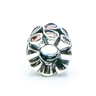 CHAMILIA Paisley Rose Sterling Silver Charm With Pink Swarovski Crystals