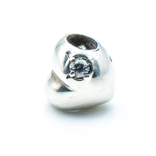 CHAMILIA Heart With Clear Cubic Zirconia Sterling Silver Charm