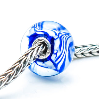 TROLLBEADS Arctic Stripes Bead Sterling Silver Charm