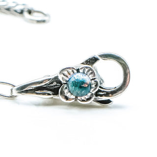 TROLLBEADS Dichroic Flower Sterling Silver Lock - RETIRED