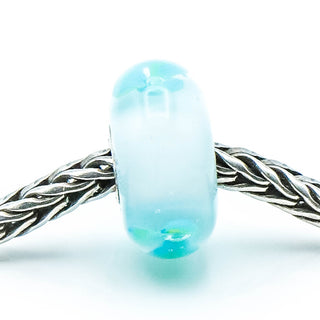 TROLLBEADS Ice Blue Flower Bead Sterling Silver Charm