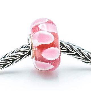TROLLBEADS Pastel Shadow Bead Sterling Silver Charm Retired by Designer Lise Aagaard