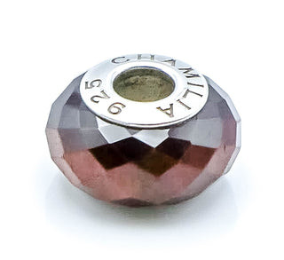 CHAMILIA Auburn Tigers Eye Gemstone Charm With Sterling Silver Core