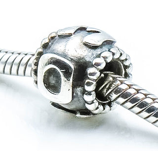 PANDORA Mom Sterling Silver Charm With 14K Gold And Salmon Zirconia