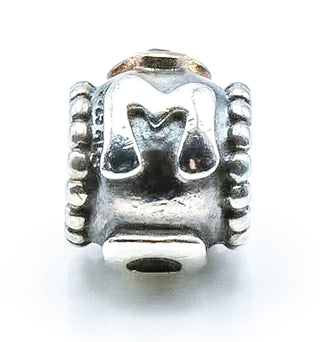PANDORA Mom Sterling Silver Charm With 14K Gold And Salmon Zirconia