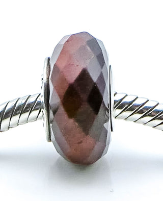 CHAMILIA Auburn Tigers Eye Gemstone Charm With Sterling Silver Core