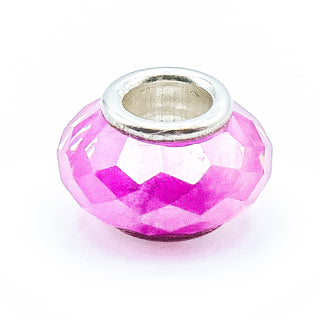 NOVOBEADS "Pink" Mini CZ Sterling Silver Charm
